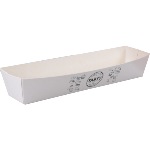 [600432] TASTY A16 bakje Wit karton (100st/pak)