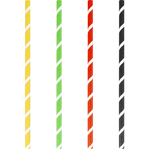 [600877] Milkshake rietje papier 230x8mm (500st/zak)