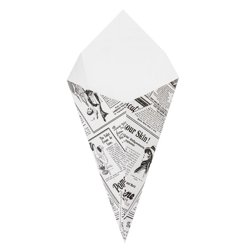 [234.45] Cardboard Cones The Pack Times 15,7x26,8cm White (200st/pak)