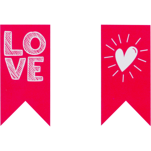[548249] Etiket "Love Notes" Assorti 30x60mm (Rol a 500st)