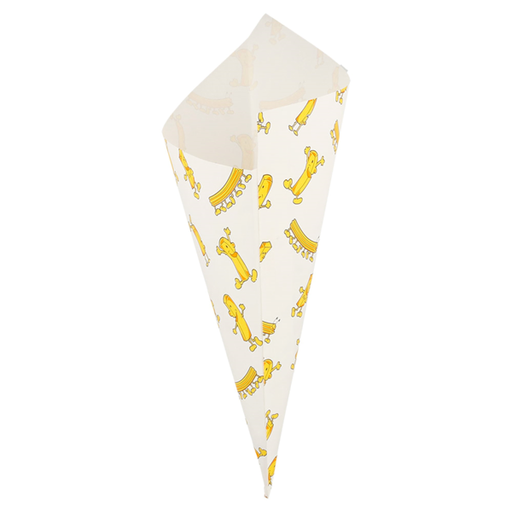 [229.97] Paper cones / puntzakken K21 White "Chips" (250st/pak)