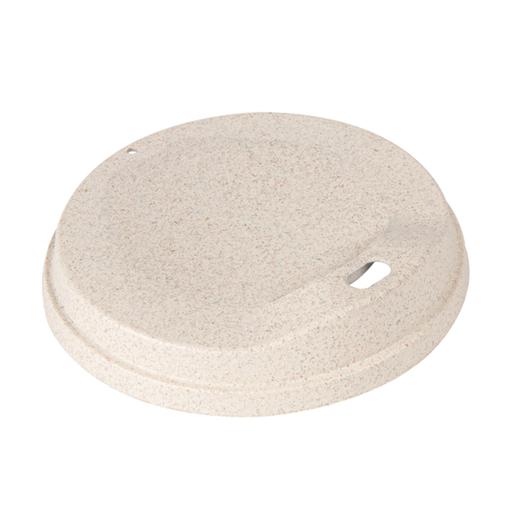 [267.741] Lids for Cups 267.71 Natural Rice Husk Biocomposite per piece