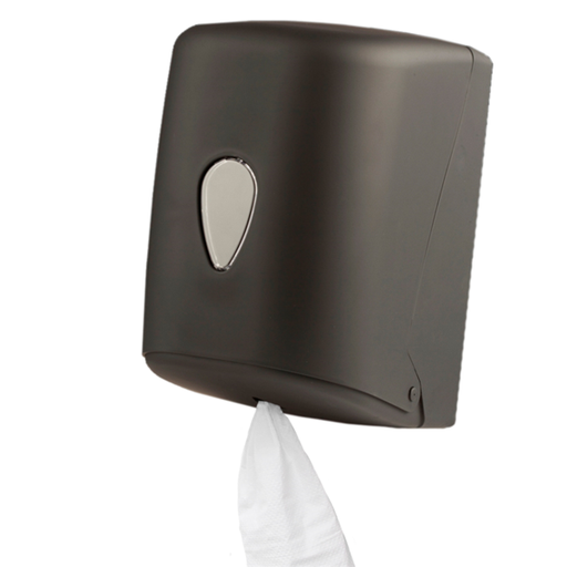 [217.42] Handtowel dispenser "Maxi Barril" 24x24x32,5cm Black ABS (per stuk)