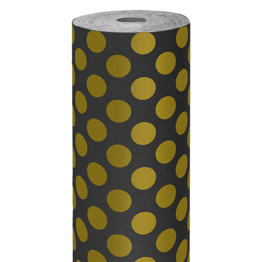 [806.27] Wrapping Paper One-colour 0,7x100mtr Black Kraft Ribbed (per rol)
