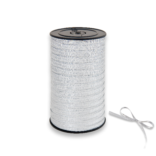 [200.42] "Glittex" 5mm x 50mtr Silver PP (per spoel)
