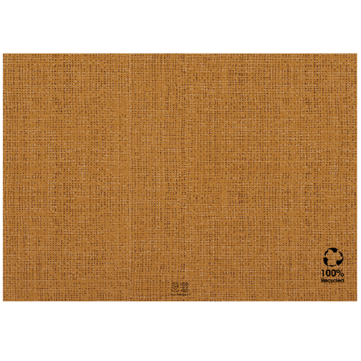 [214.13] Eco-Friendly Place Mats "Arpillera" 30x40cm Brown Recycled Paper (500st/pak)