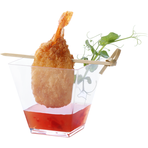 [448196] Amuse bakje vierkant transparant 55x55mm / 90ml (50st/doos)