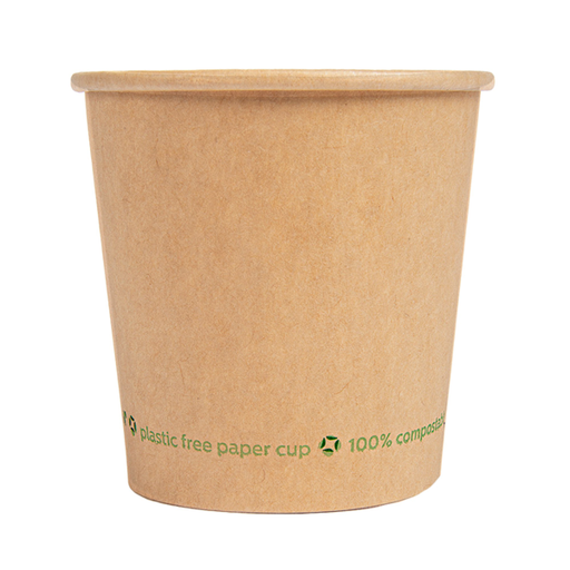 [261.45] Single Wall Paper Cups 120ml/4oz Brown Cardboard (50st/sleeve)