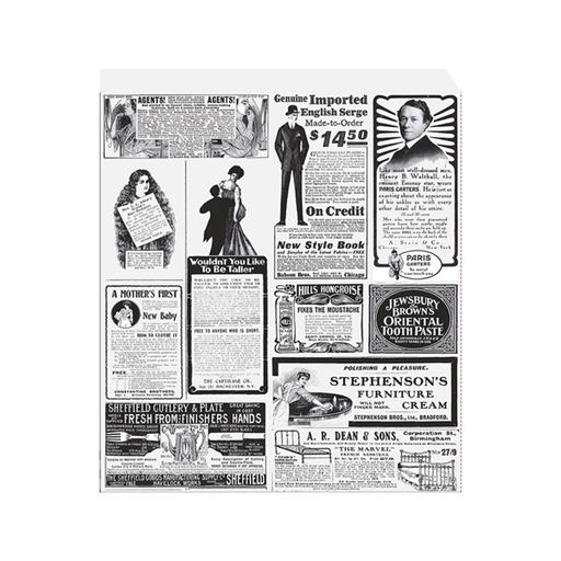 [226.65] 2-sides open Greaseproof paper "Times" White Parch 23x25,5cm (500st/pak)