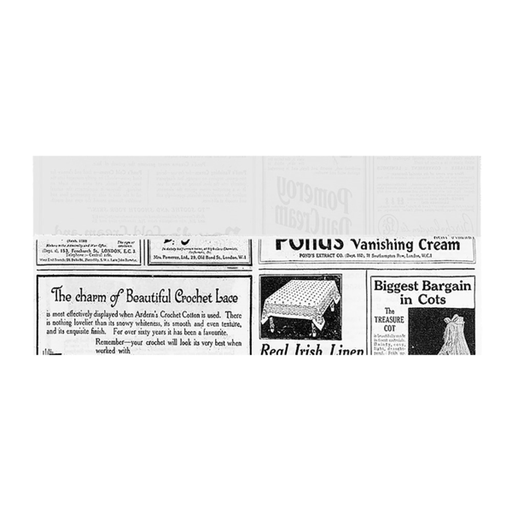 [257.03] 2-sides open Greaseproof paper "Times" White Parch 30x13/7cm (500st/pak)