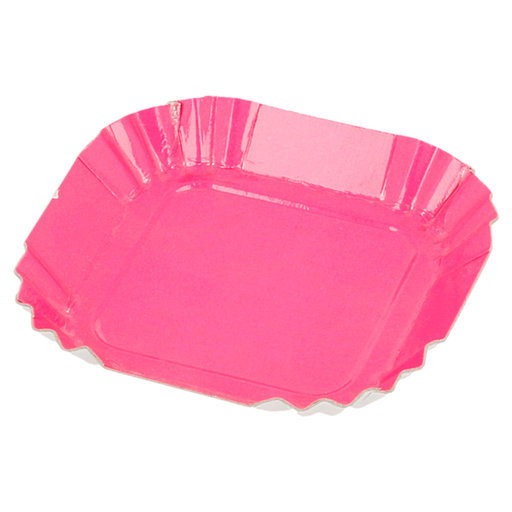 [185.48] Mini Trays 5,5x5,5cm Fuchia Cardboard (100st/pak)