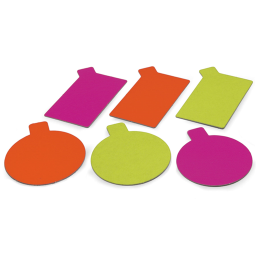 [185.84] Cardboards for patisserie Aniseed & Fuchsia Diam. 8cm rond (200st/pak)
