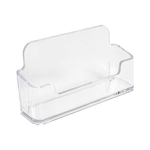 [258.39] Desk Card Holder 9,5x2,3x4,8cm Clear PS (per stuk)
