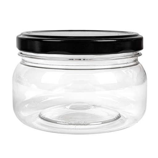 [260.75] Jar with Lid 250ml Diam. 10x6,5cm (per stuk)