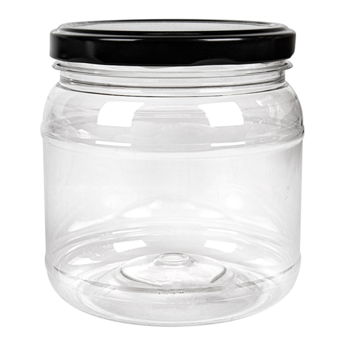 [260.76] Jar with Lid 500ml Diam. 10x10,5cm (per stuk)