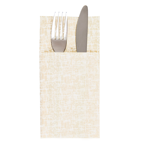 [260.331] Kangaroo Napkins "Jazz" Ivory Airlaid 40x40cm (50pcs/pak)