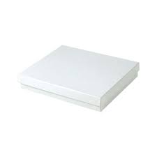 [33D-005] Jewelry Boxes 3-1/2x3-1/2x1-1/2 White Krome (100pcs/case)