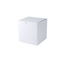 [5-4111WG] One Piece Folding Box 4x4x4 White Gloss (100pcs/case)