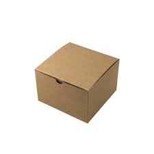 [5-4181] One Piece Folding Box 4x4x2 Natural Kraft (100pcs/case)