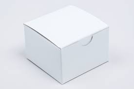 [5-4113] One Piece Folding Box 6x6x4 White Gloss (100pcs/case)