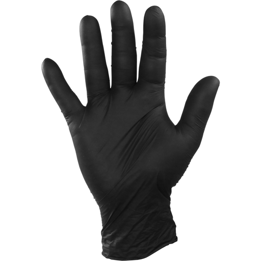[204314200] Nitril Handschoen Zwart Ongepoederd Maat Large (100st/doos)