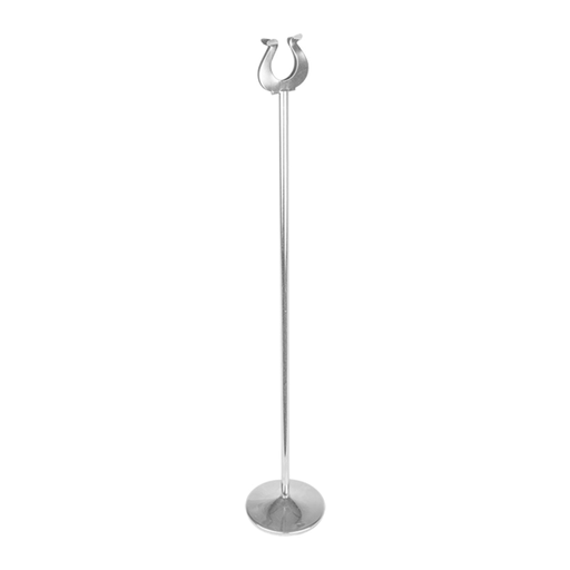 [124.06] Holder for Table Card Numbers 46cm hoog Stainless Steel (per stuk)