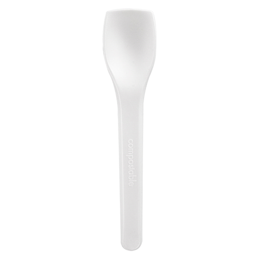 [260.46] Small Ice Cream Spoons 10cm White (100st/pak)