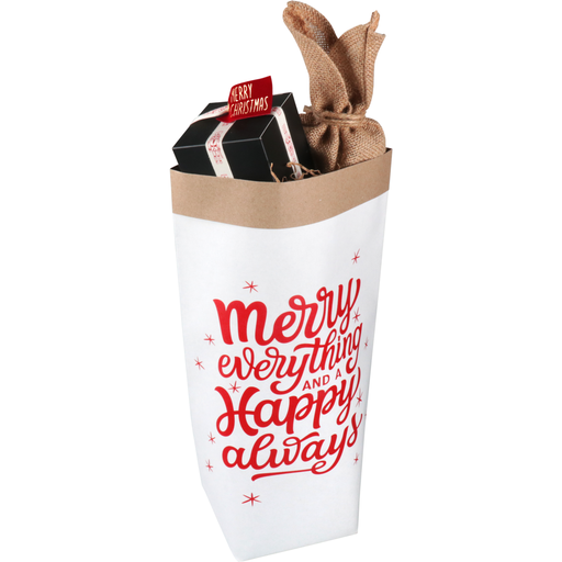 [773336] Cadeauzak "Merry Everything" 25x12x40+4cm (per stuk)