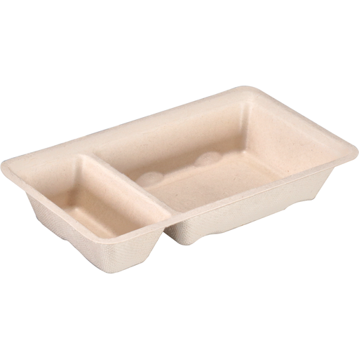 [606008] Snackbakje A23 Bagasse (A7+1) (50st/pak)