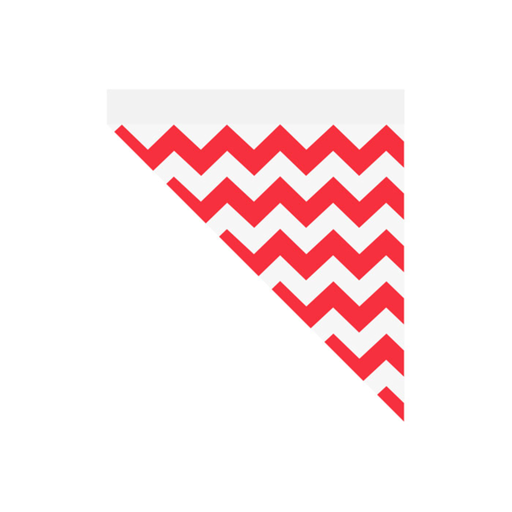 [803.41] Puntzakken K17 ZigZag Red 24x17cm Greaseproof (250st/pak)