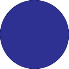 [DL613B] Round Labels Fluorescent Dark Blue 2" (500pcs/roll)