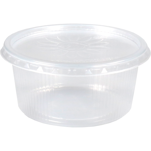 [150613] Rond bakje+deksel PP 250cc/ml Diam. 101x50mm (250st/doos)