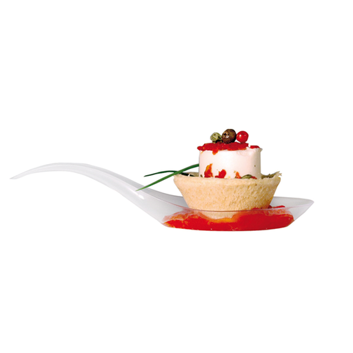[142.67] Reusable Appetizer "Hong Kong" spoon Clear PS (100st/pak)