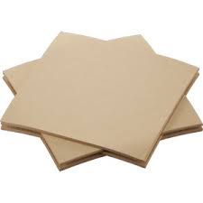 [210416] Napkins Bio Airlaid Dunisoft (DSF) 40x40cm Natural Brown 1/4-fold (6x60stuks)