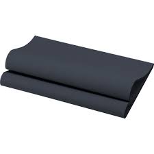 [2008991] Napkins Bio Airlaid Dunisoft (DSF) 40x40cm Black 1/4-fold (60st/pak))