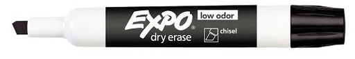 [SAN80001] Markers Sanford (Expo) Low Odor Dry Erase Broad Chisel Tip Black (per stuk)