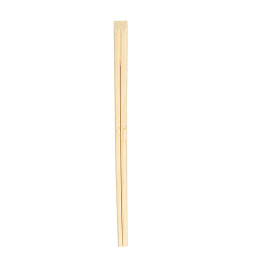 [257.99] Flat Chopsticks 24cm Natural Bamboo - No PAPER (100st/pak)