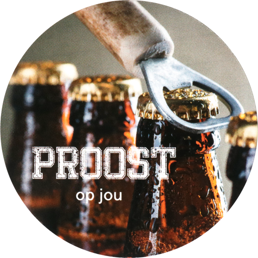 [542405] Cadeau etiket "Proost op Jou" 65mm (200st/rol)