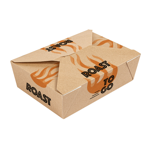 [274.32] The Pack "Roast To Go" 19,6x14x6,2cm Kraft (50st/pak)