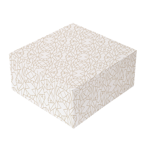 [268.12] "The Pack" Cake Boxes DECO without window Nano Micro Corrugated Cardboard17x14x11,5cm White (50st/pk)