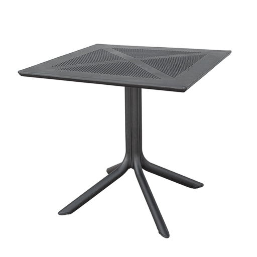 [270.58] Square Table "Supra-Tek" 80x80x75cm Black PP (per stuk)