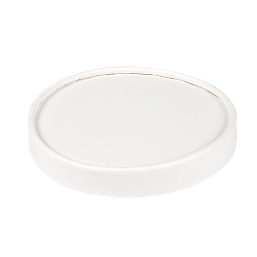 [233.351] Lids for Ice Cream Cup (Tub) 300ml (10oz) (#233.38) White 50/pk