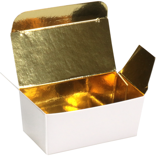 [485501] Mini Ballotin Wit karton 2-bonbon (50st/pak)