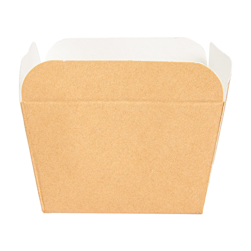[253.98] Deli-Containers 4,8x4,8x4,9cm Natural Cardboard (100st/pak)