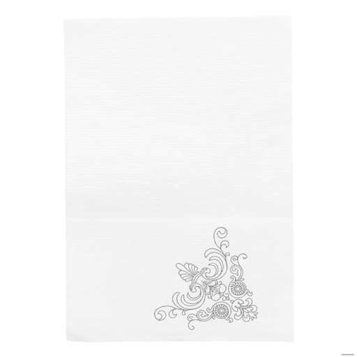 [101.031] Mini Servis Napkins Ecolabel 1-Ply "Tradition" 17x17cm White Cellulose (200st/pak)