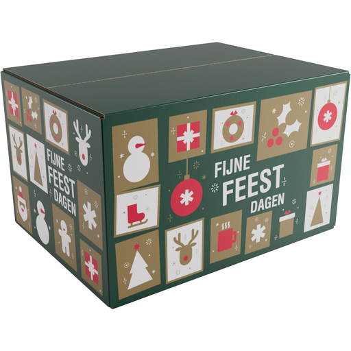 [479382] Kerstdoos Design "Tegels" 390x290x232mm (C) - per stuk