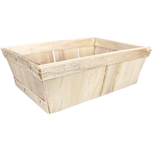 [436415] Mand vierkant hout 29x19x9cm (per stuk)