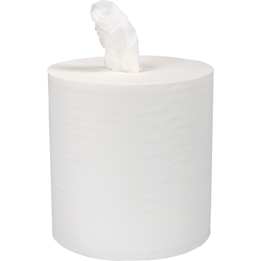 [686650] Basis Poetspapier op rol / Kernloos 20cm x 280mtr (1-laags) 6 rollen/doos