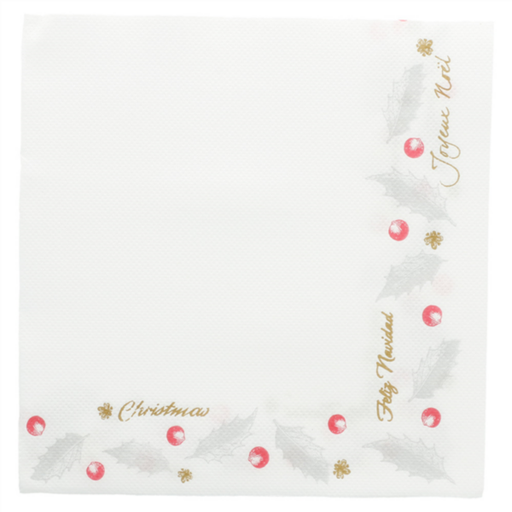 [188.341] Double Point Napkins "Noel" 33x33cm (50st/pak)