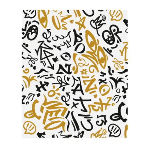 [275.70] Greaseproof Paper Pfas Free "Graffiti" 28x34cm White (1000st/pack)